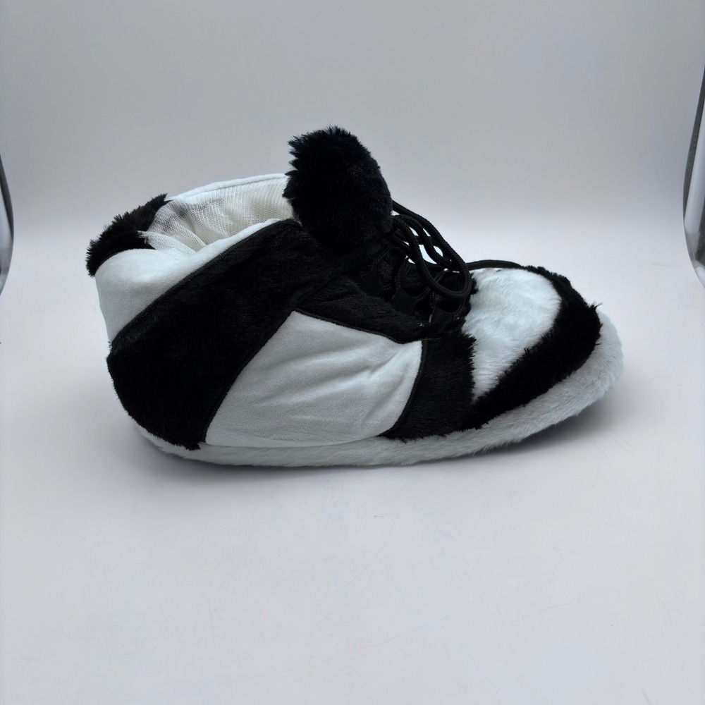 Nike Dunk SB Style Plush Slippers Panda Black One Size Fits Most **Brand New! - Picture 5 of 10